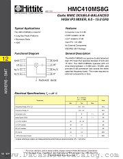 HMC410MS8G datasheet pdf Hittite Microwave Corporation