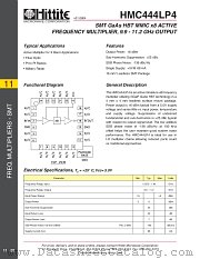 HMC444LP4 datasheet pdf Hittite Microwave Corporation