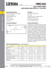HMC462 datasheet pdf Hittite Microwave Corporation