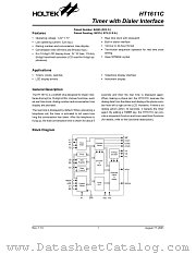 HT1611C datasheet pdf Holtek Semiconductor