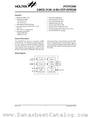HT27C040 datasheet pdf Holtek Semiconductor
