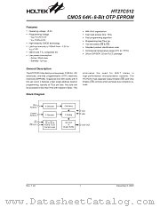 HT27C512 datasheet pdf Holtek Semiconductor