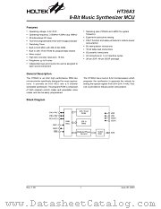 HT36A3 datasheet pdf Holtek Semiconductor