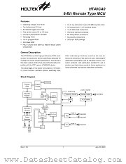 HT48CA0 datasheet pdf Holtek Semiconductor