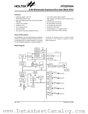 HT82K68A datasheet pdf Holtek Semiconductor