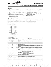 HT82M398A datasheet pdf Holtek Semiconductor