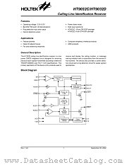 HT9032C datasheet pdf Holtek Semiconductor