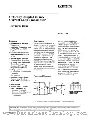 HCPL-4100 datasheet pdf Agilent (Hewlett-Packard)