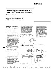 HSDL1100 datasheet pdf Agilent (Hewlett-Packard)