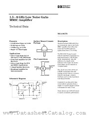 MGA-86576-TR1 datasheet pdf Agilent (Hewlett-Packard)