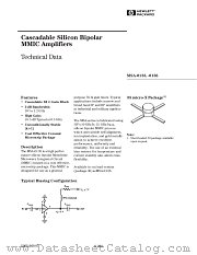 MSA-0136 datasheet pdf Agilent (Hewlett-Packard)