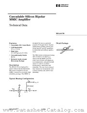 MSA-0170 datasheet pdf Agilent (Hewlett-Packard)