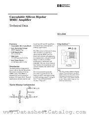 MSA-0600-GP4 datasheet pdf Agilent (Hewlett-Packard)