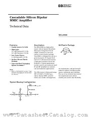 MSA-0886 datasheet pdf Agilent (Hewlett-Packard)