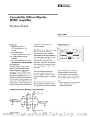 MSA-1000 datasheet pdf Agilent (Hewlett-Packard)