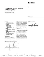 MSA-1110 datasheet pdf Agilent (Hewlett-Packard)