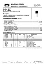 HI42C datasheet pdf Hi-Sincerity Microelectronics