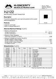 HJ122 datasheet pdf Hi-Sincerity Microelectronics