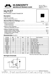 HJ127 datasheet pdf Hi-Sincerity Microelectronics