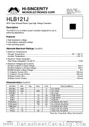 HLB121J datasheet pdf Hi-Sincerity Microelectronics