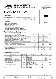 HMBD2003C datasheet pdf Hi-Sincerity Microelectronics