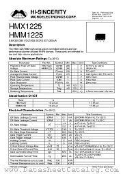 HMM1225 datasheet pdf Hi-Sincerity Microelectronics