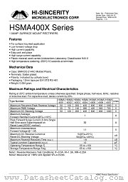 HSMA4004 datasheet pdf Hi-Sincerity Microelectronics