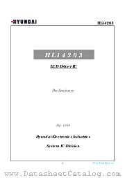 HL14203 datasheet pdf Hynix Semiconductor