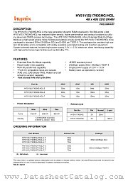 HY51VS17403HG datasheet pdf Hynix Semiconductor