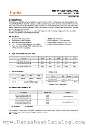 HY51V65163HGT-5 datasheet pdf Hynix Semiconductor
