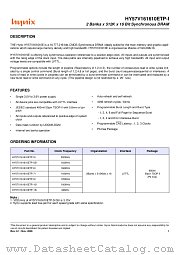 HY57V161610ETP-I datasheet pdf Hynix Semiconductor