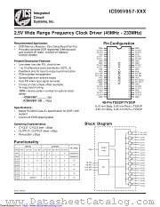 ICS95V857 datasheet pdf Integrated Circuit Solution Inc