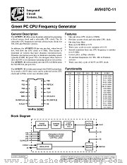 AV9107C-11 datasheet pdf Integrated Circuit Systems