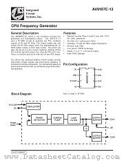 AV9107C-13CS08 datasheet pdf Integrated Circuit Systems