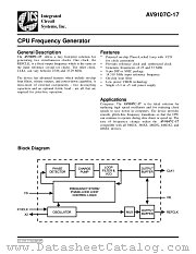 AV9107C-17 datasheet pdf Integrated Circuit Systems