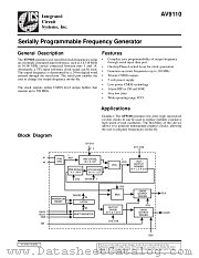 AV9110-02CS14 datasheet pdf Integrated Circuit Systems