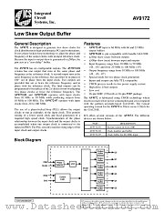 AV9172-01CW16 datasheet pdf Integrated Circuit Systems