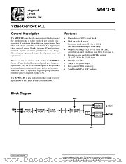 AV9173-15CN08 datasheet pdf Integrated Circuit Systems