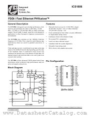 ICS1886 datasheet pdf Integrated Circuit Systems