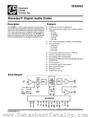 ICS2002 datasheet pdf Integrated Circuit Systems