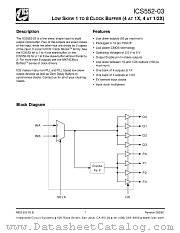 ICS552-03 datasheet pdf Integrated Circuit Systems