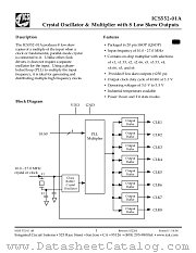 ICS552R-01T datasheet pdf Integrated Circuit Systems