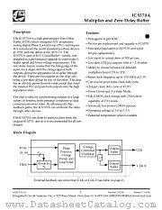 ICS570A datasheet pdf Integrated Circuit Systems
