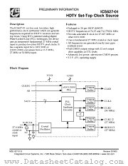 ICS627R-01T datasheet pdf Integrated Circuit Systems