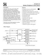 ICS650R-01IT datasheet pdf Integrated Circuit Systems