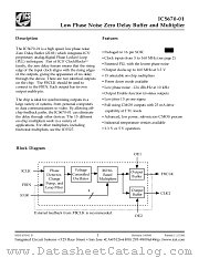 ICS670M-01T datasheet pdf Integrated Circuit Systems