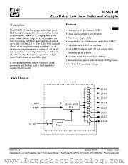 ICS671M-01 datasheet pdf Integrated Circuit Systems