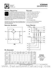 ICS83840AHLFT datasheet pdf Integrated Circuit Systems