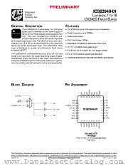ICS83940AY-01 datasheet pdf Integrated Circuit Systems