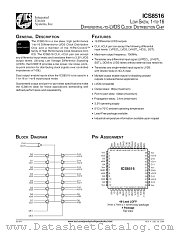 ICS8516FY datasheet pdf Integrated Circuit Systems